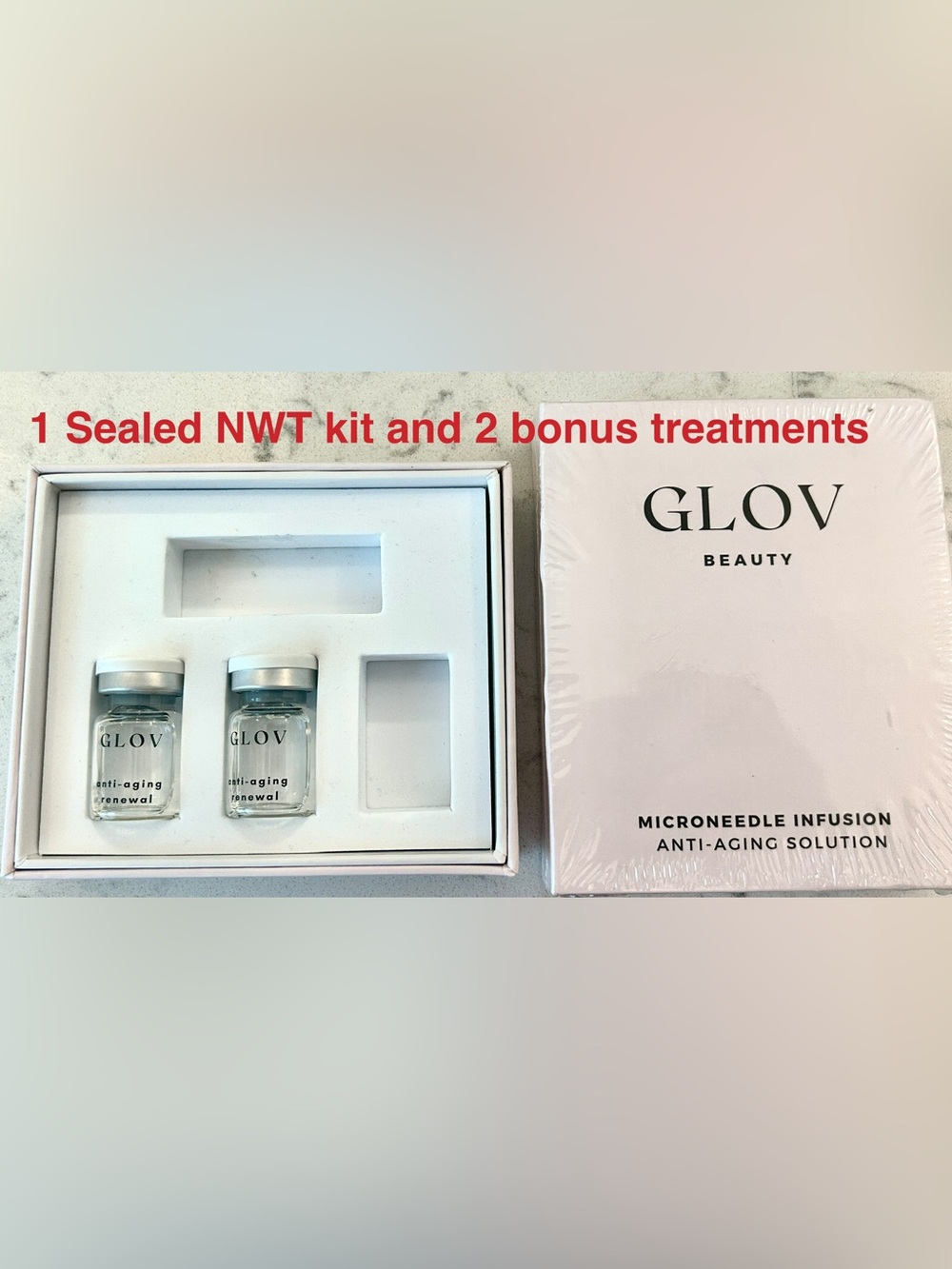 5 GLOV Beauty Microneedle Infusion 3 SEALED New in box and 2 BONUS treatments